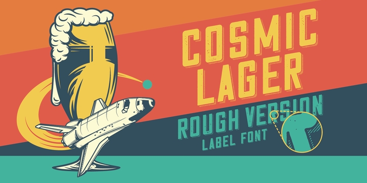 Example font Cosmic Lager #4